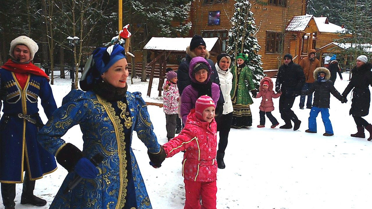 казачий ансамбль, фольклорный ансамбль, народный ансамбль,народный коллектив, рождество, колядки, щедровки, уличные гулянья, ансамбль русская воля, москва